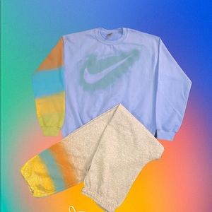 Handmade custom Nike sweatsuit